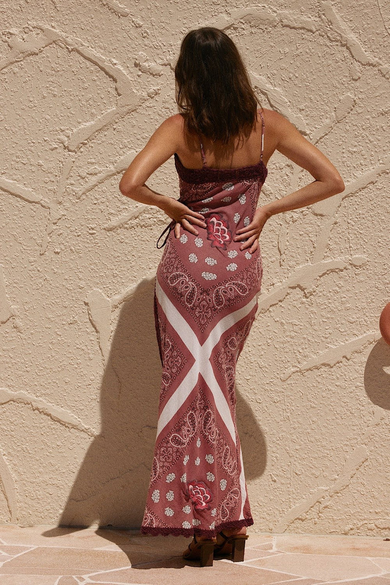 Beautiful Crazy Maxi Slip Dress - Bandana - Chasing Unicorns