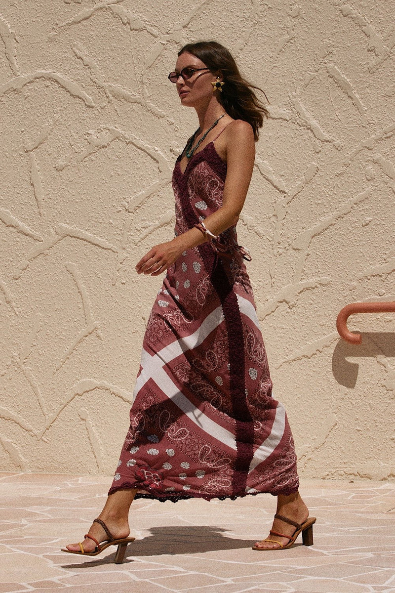 Beautiful Crazy Maxi Slip Dress - Bandana - Chasing Unicorns