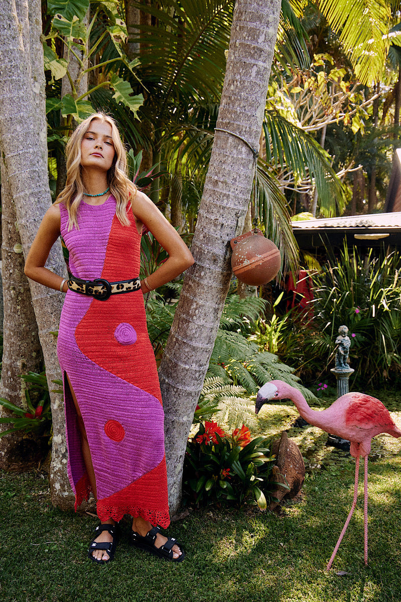 Black Summer Hand Crochet Maxi Dress - cherry - Chasing Unicorns