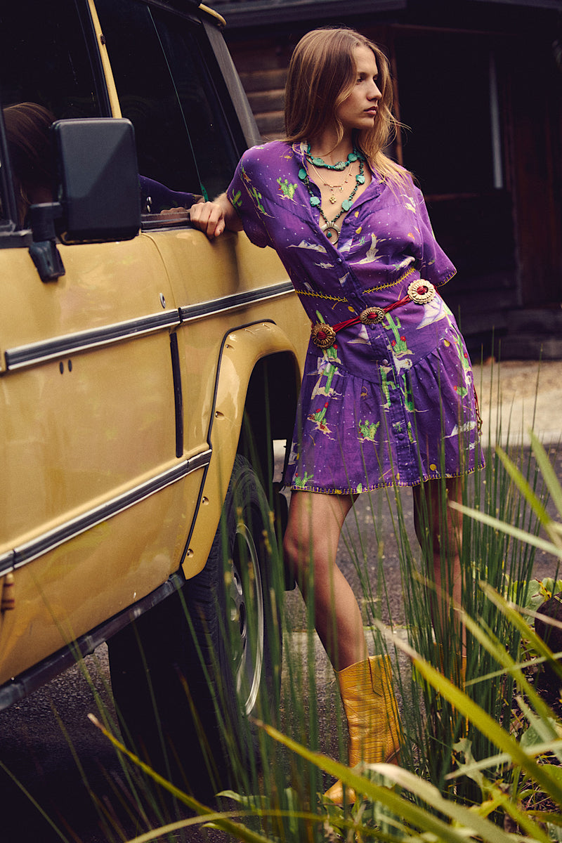 Cactus Tree Mini Dress - Chasing Unicorns