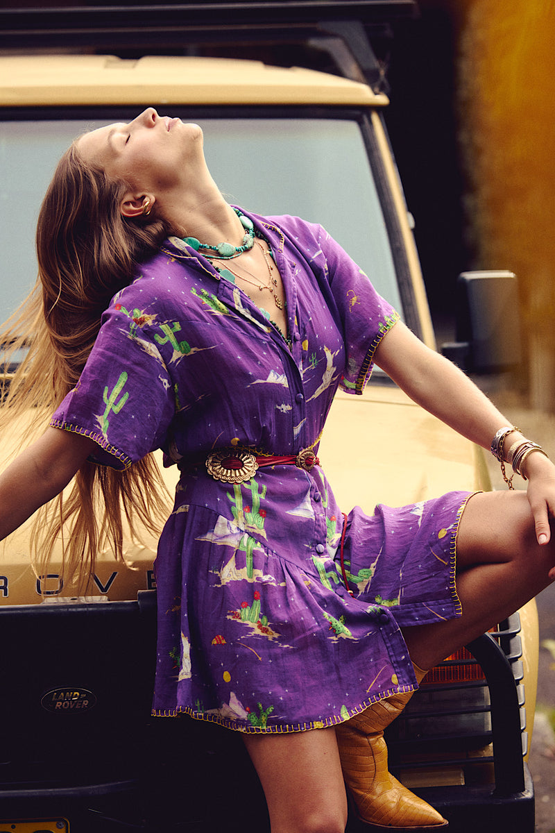 Cactus Tree Mini Dress - Chasing Unicorns