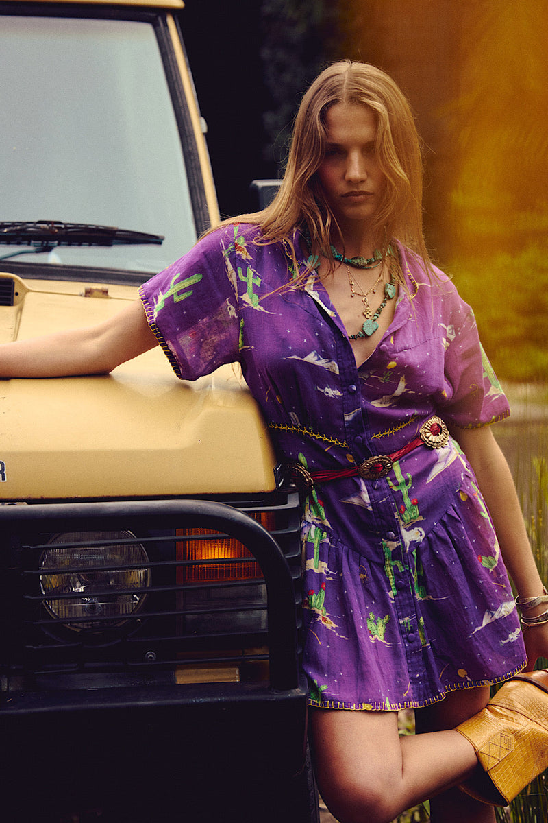 Cactus Tree Mini Dress - Chasing Unicorns