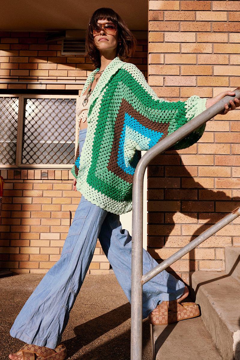 Colorado Girl Short Crochet Coat - Chasing Unicorns