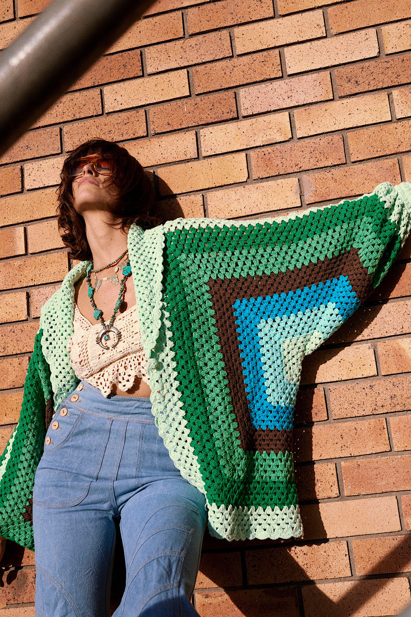 Colorado Girl Short Crochet Coat - Chasing Unicorns