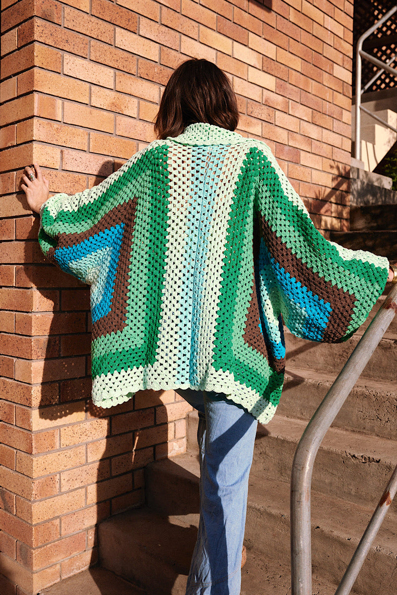 Colorado Girl Short Crochet Coat - Chasing Unicorns