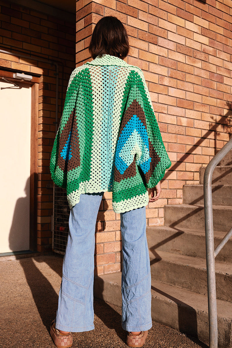 Colorado Girl Short Crochet Coat - Chasing Unicorns