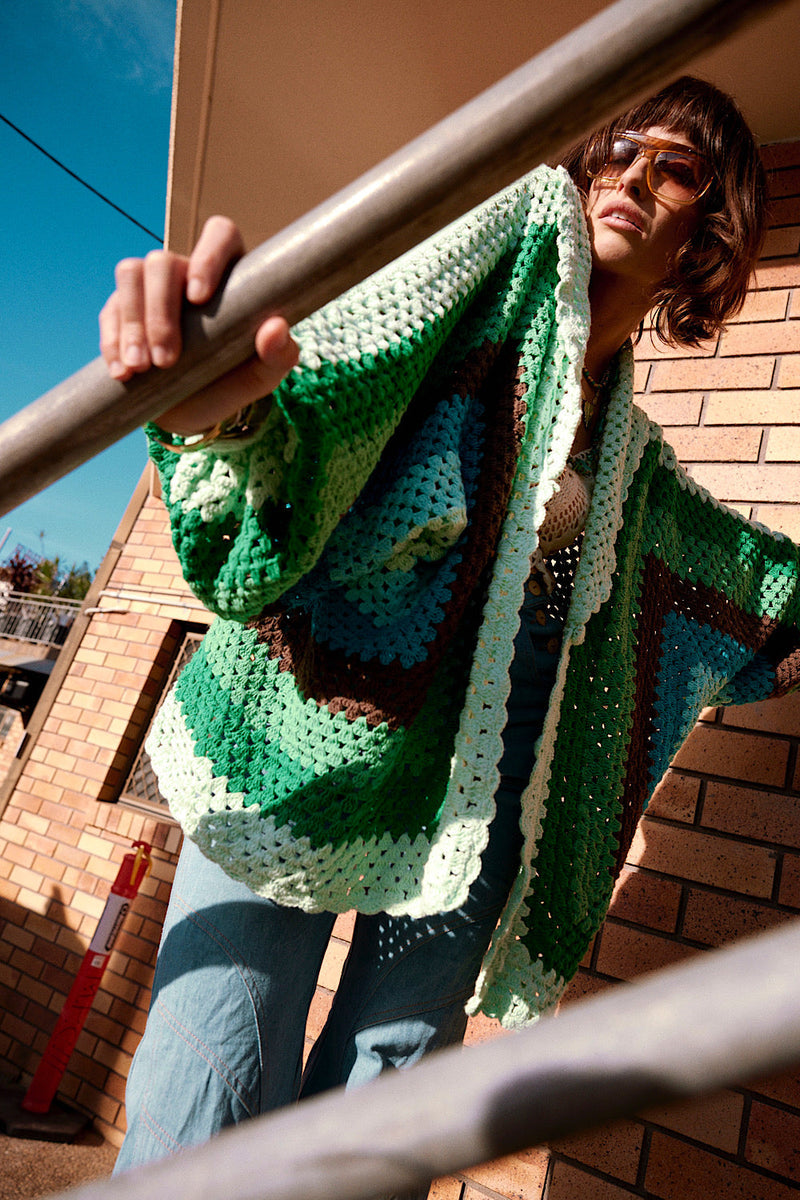 Colorado Girl Short Crochet Coat - Chasing Unicorns