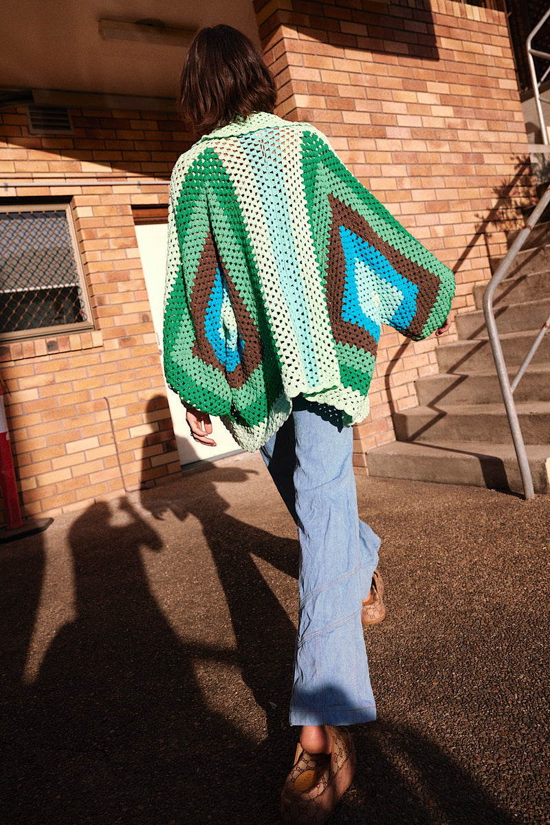 Colorado Girl Short Crochet Coat - Chasing Unicorns