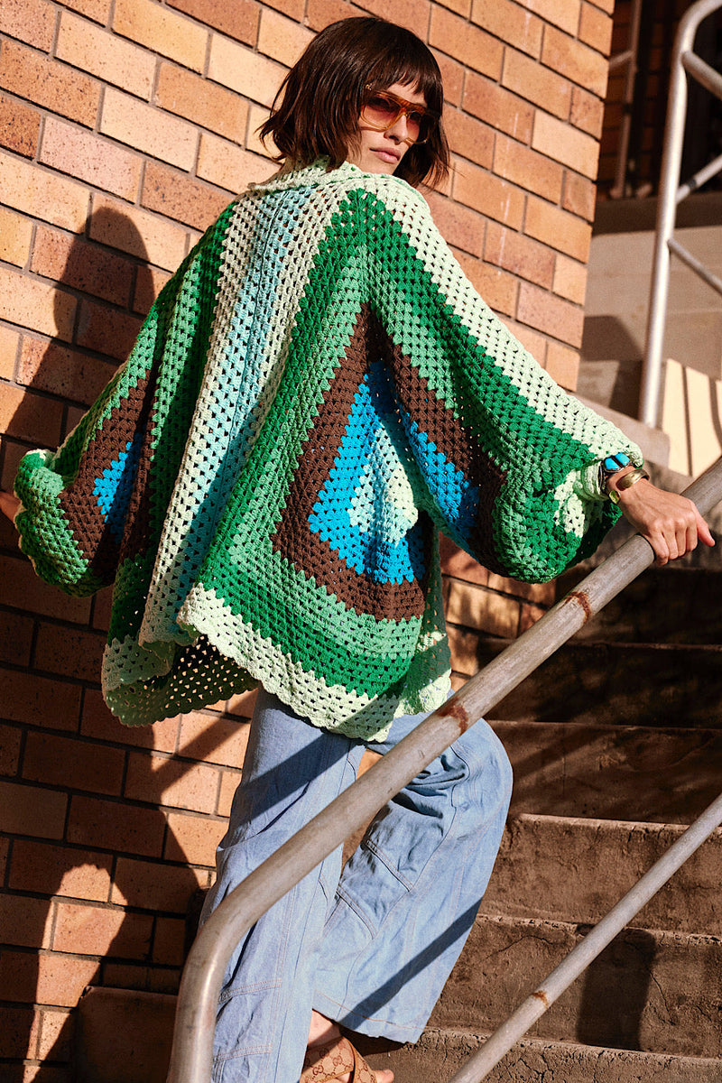 Colorado Girl Short Crochet Coat - Chasing Unicorns