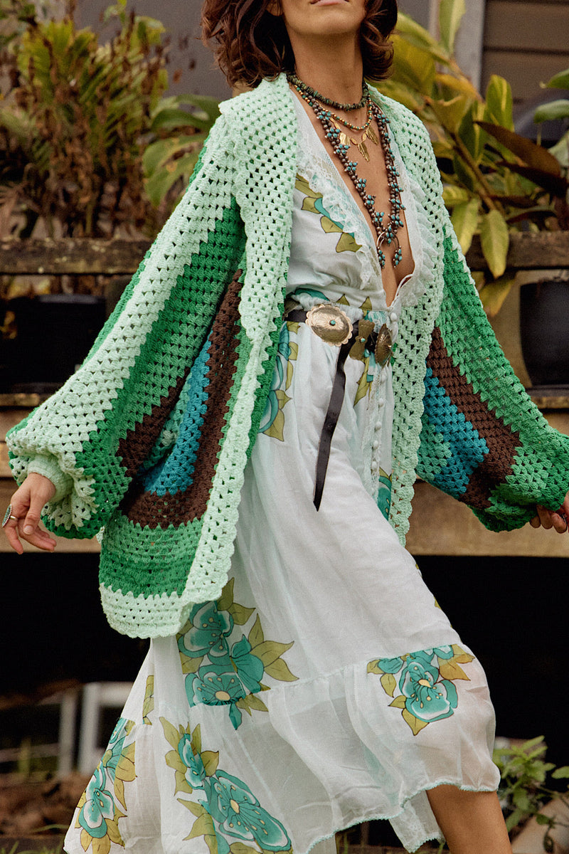 Colorado Girl Short Crochet Coat - Chasing Unicorns