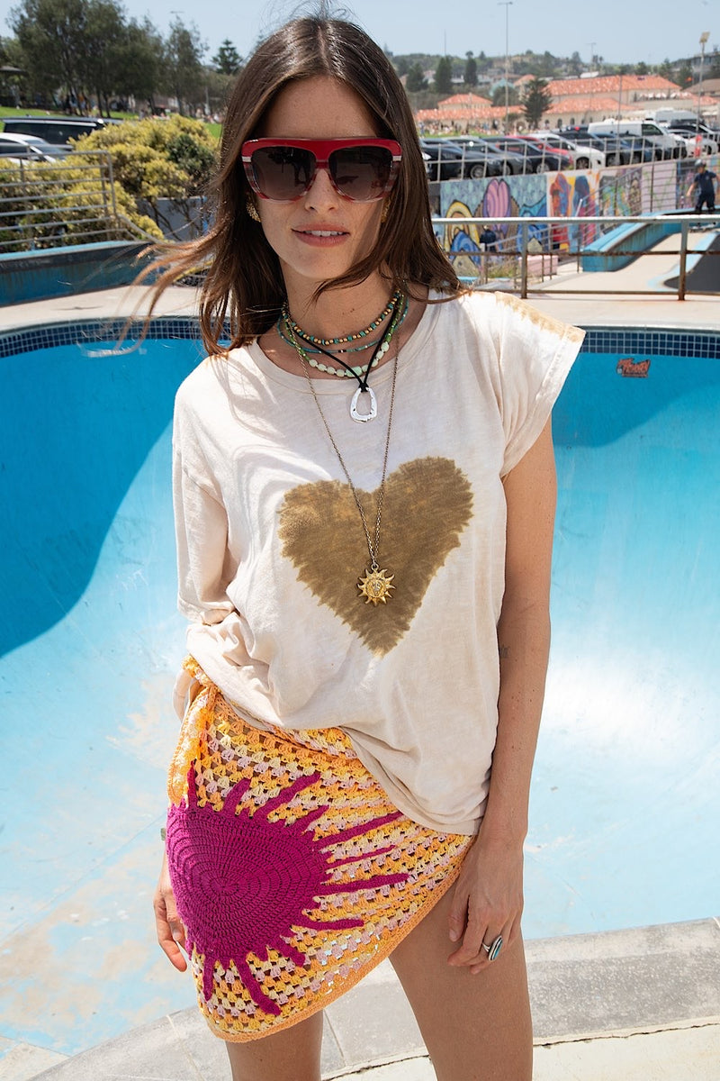 For The Love Cotton Tie Dye Tshirt - Chasing Unicorns