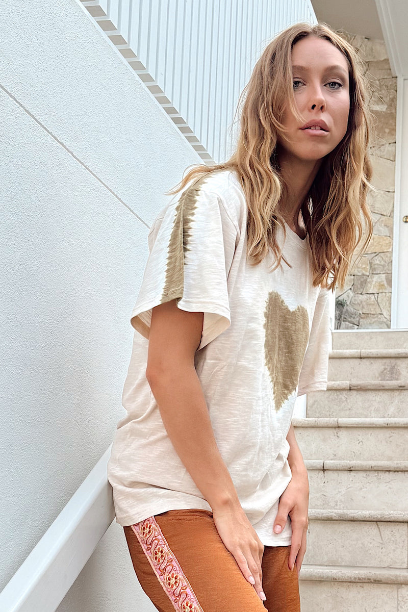 For The Love Cotton Tie Dye Tshirt - Chasing Unicorns