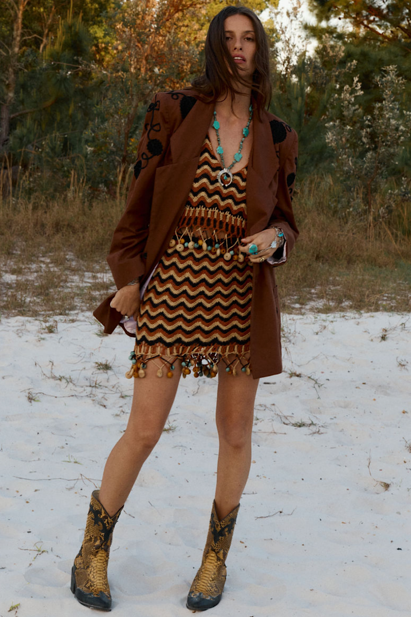 Gimme Shelter Embroidered Twill Blazer - Chasing Unicorns