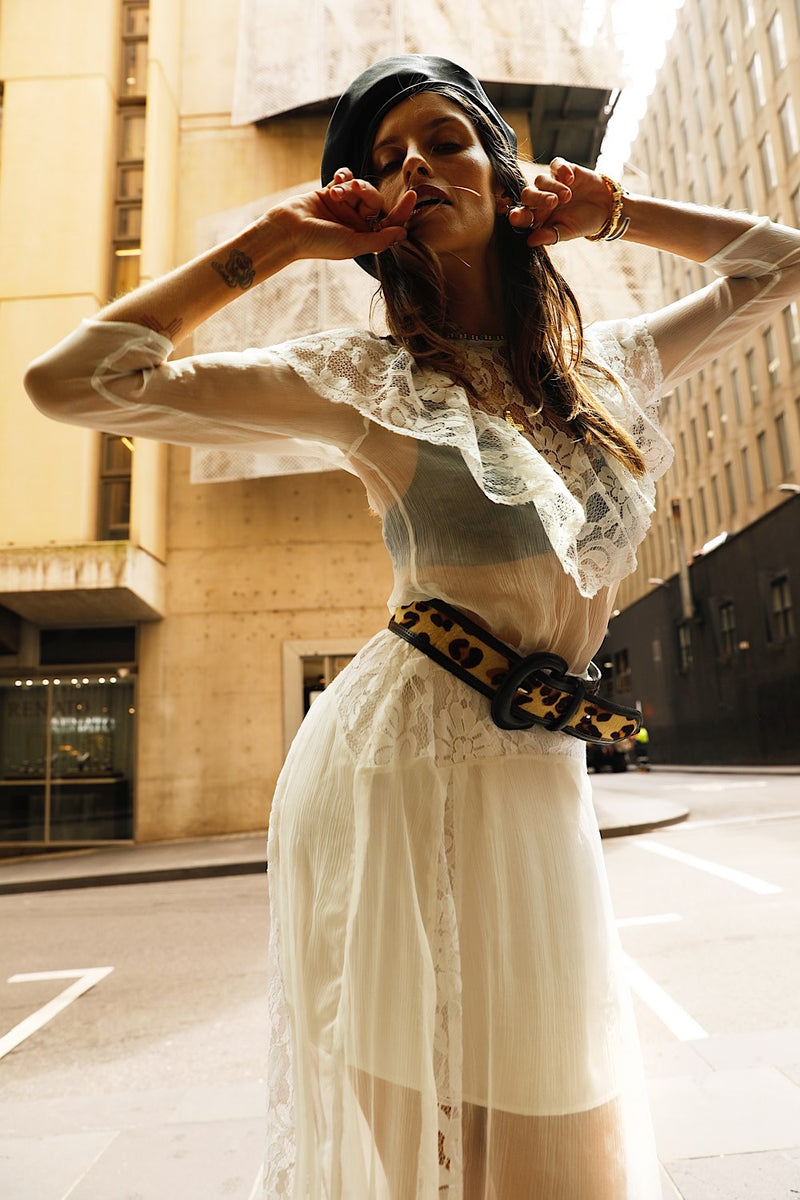 Heart of Glass Silk + Lace Maxi Dress - Chasing Unicorns