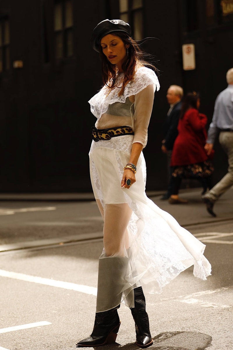 Heart of Glass Silk + Lace Maxi Dress - Chasing Unicorns