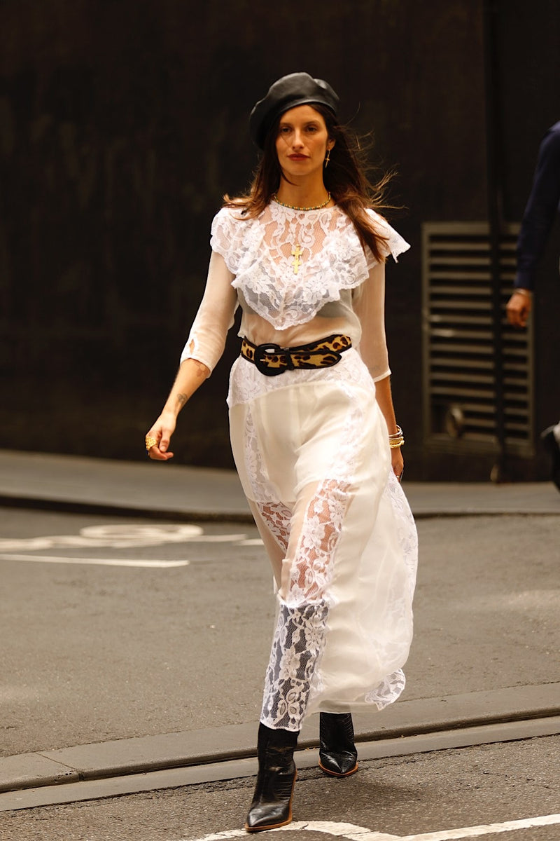 Heart of Glass Silk + Lace Maxi Dress - Chasing Unicorns