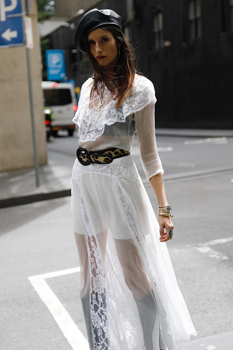 Heart of Glass Silk + Lace Maxi Dress - Chasing Unicorns