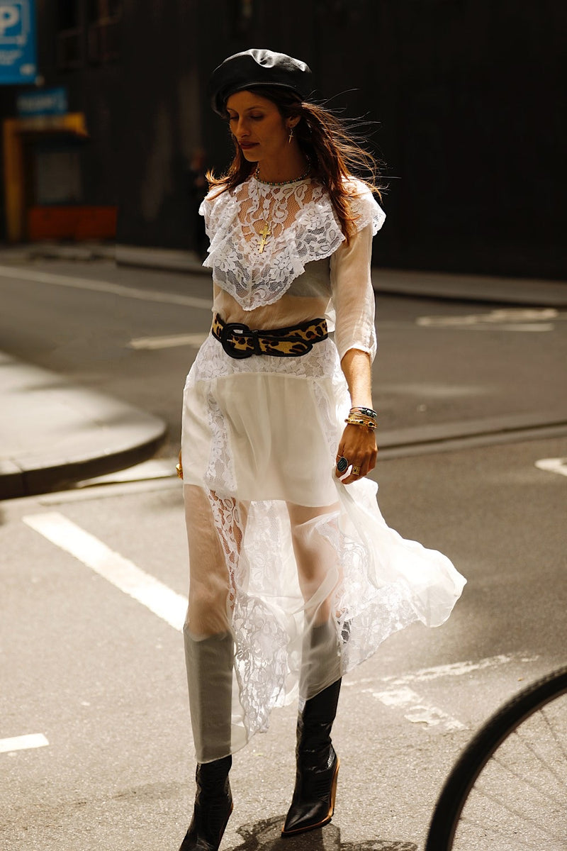 Heart of Glass Silk + Lace Maxi Dress - Chasing Unicorns