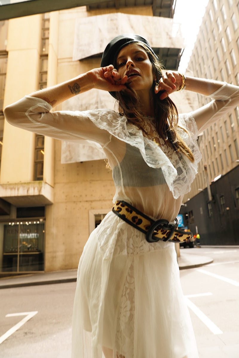 Heart of Glass Silk + Lace Maxi Dress - Chasing Unicorns