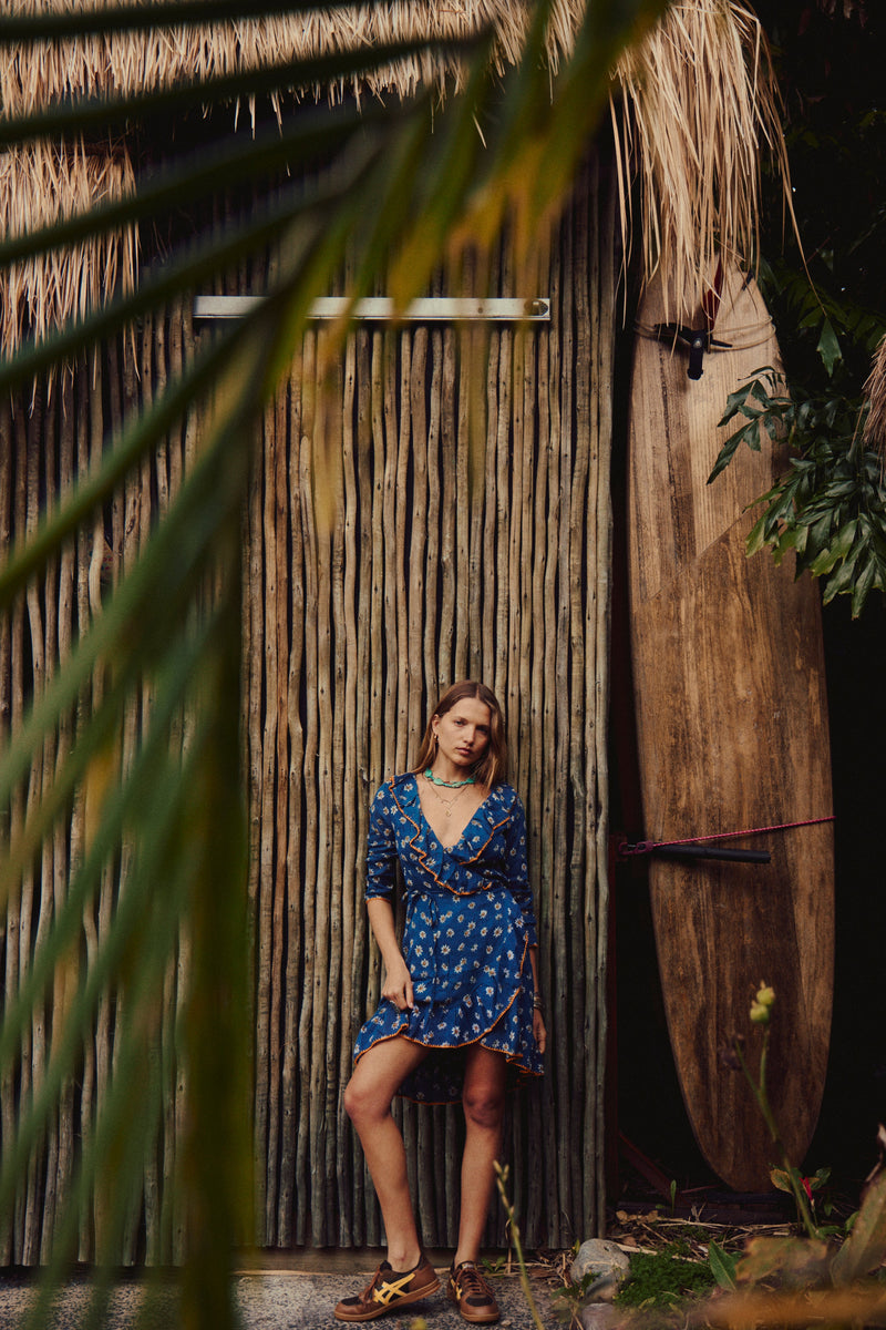 Houses Of The Holy Cotton Mini Dress - Daisy - Chasing Unicorns