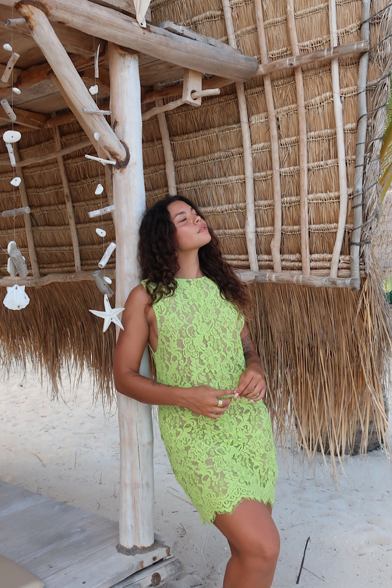 It’s A Fire Lace Mini Dress - Chasing Unicorns