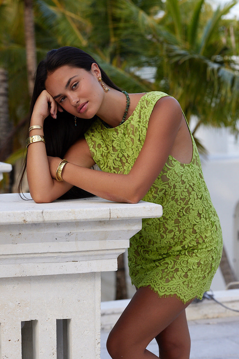 It’s A Fire Lace Mini Dress - Chasing Unicorns