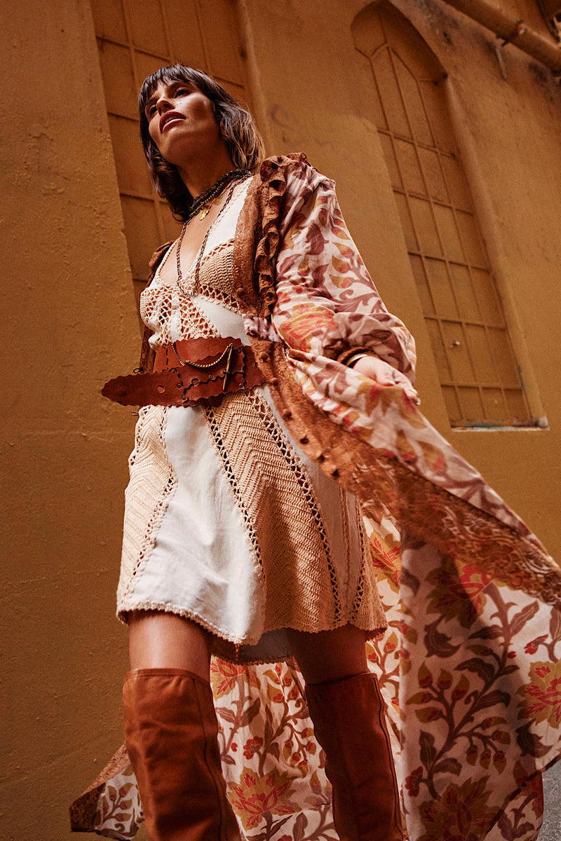Izabella Duster Dress - honey dove - Chasing Unicorns