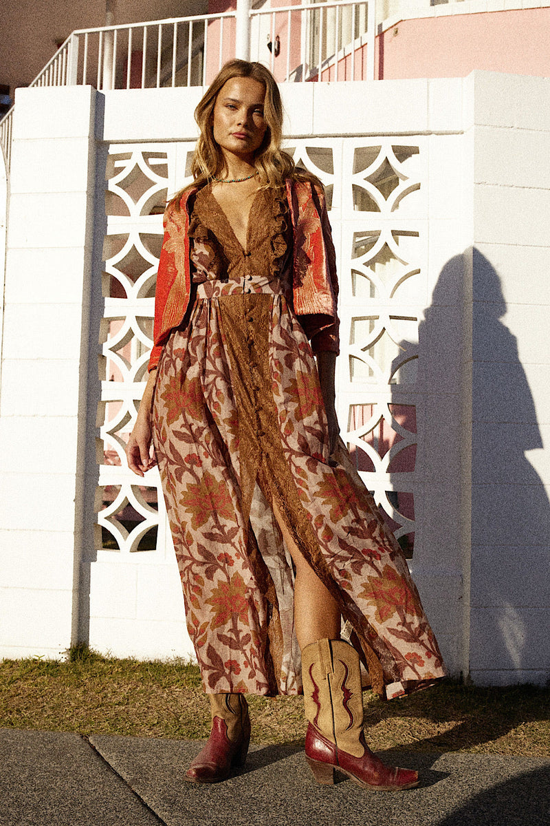 Izabella Duster Dress - honey dove - Chasing Unicorns