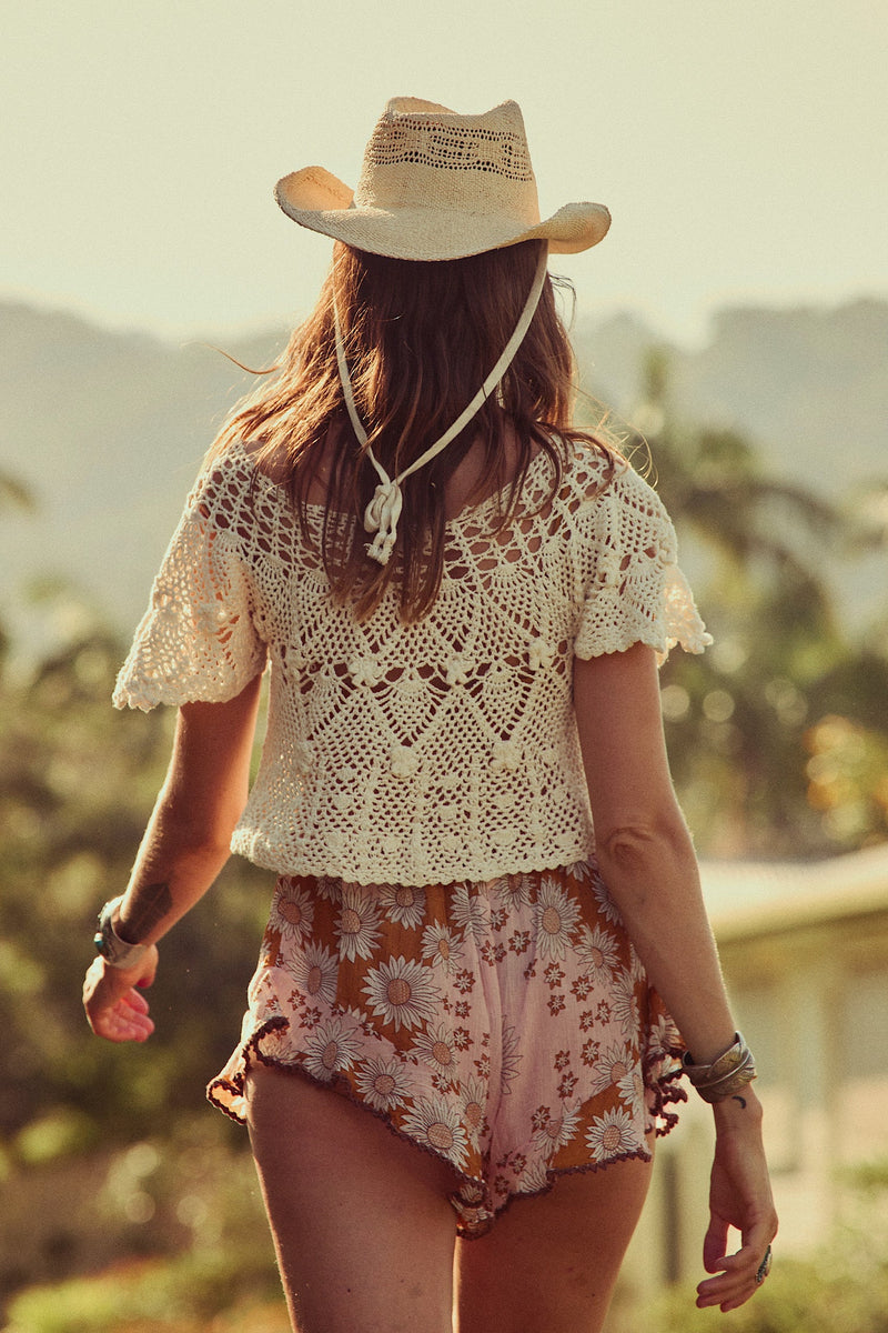 Like Dreamers Do Cotton Crochet Blouse - Chasing Unicorns