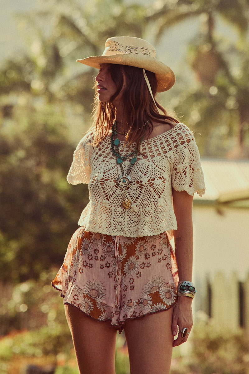 Like Dreamers Do Cotton Crochet Blouse - Chasing Unicorns