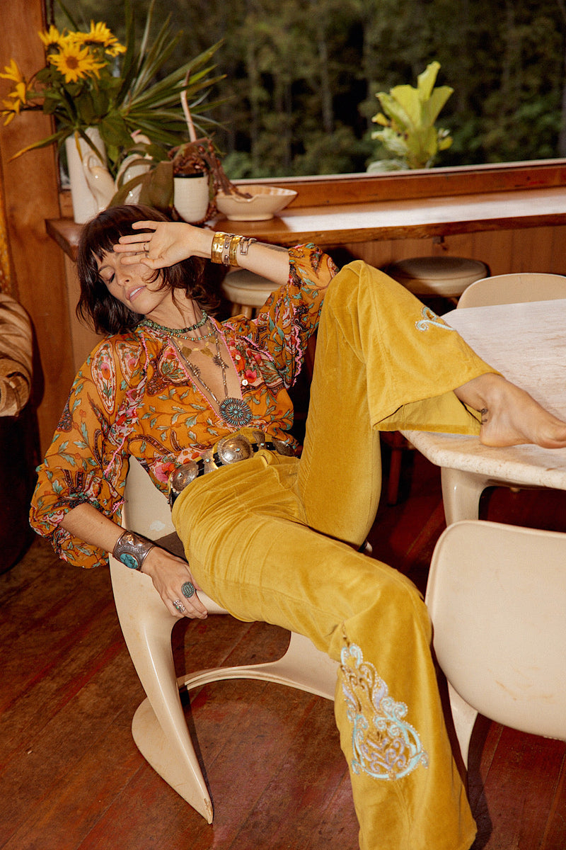 NEW A New Day For Love Silk Blouse - Chasing Unicorns