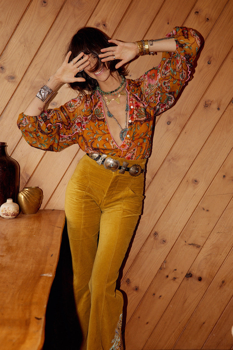 NEW A New Day For Love Silk Blouse - Chasing Unicorns