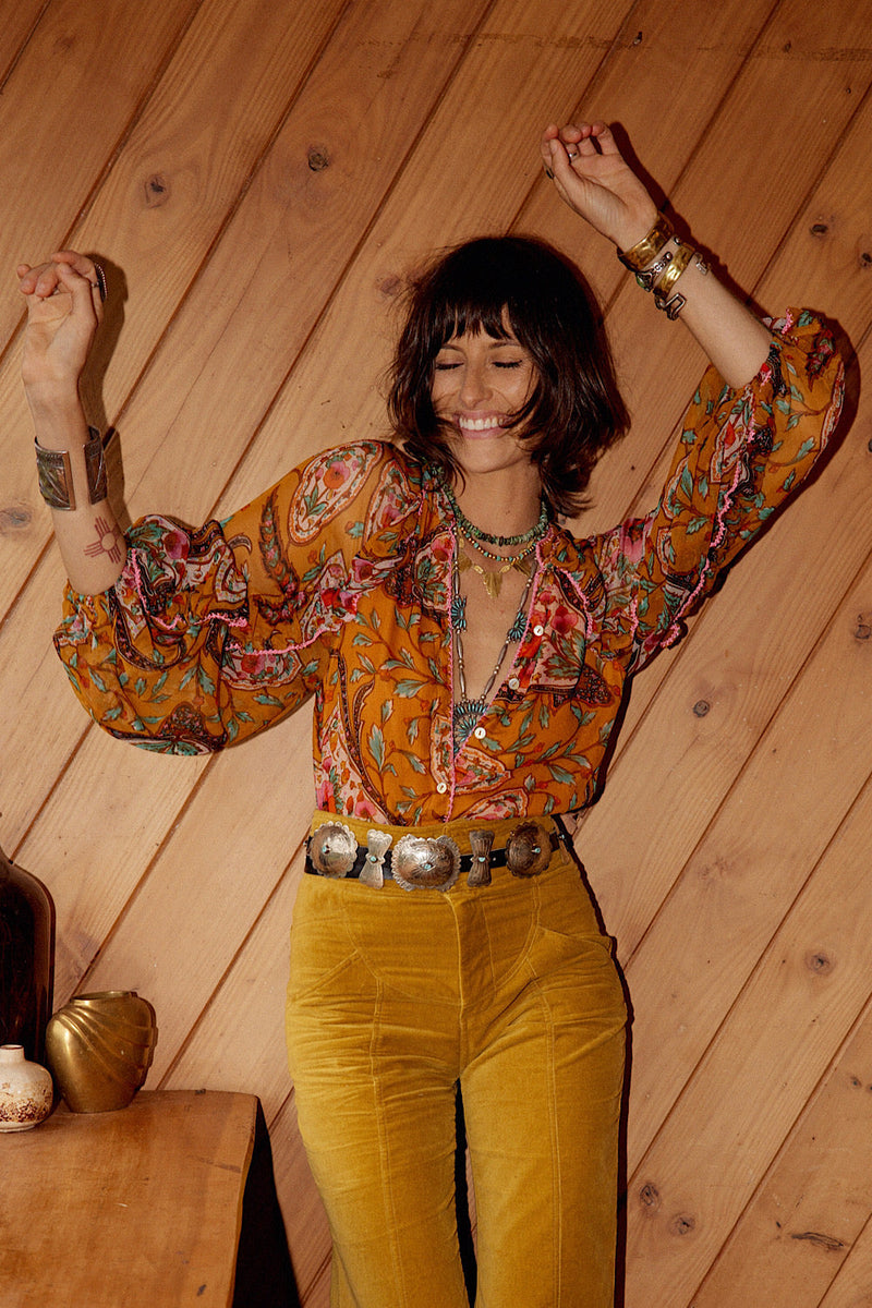 NEW A New Day For Love Silk Blouse - Chasing Unicorns