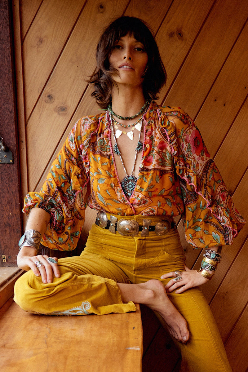 NEW A New Day For Love Silk Blouse - Chasing Unicorns