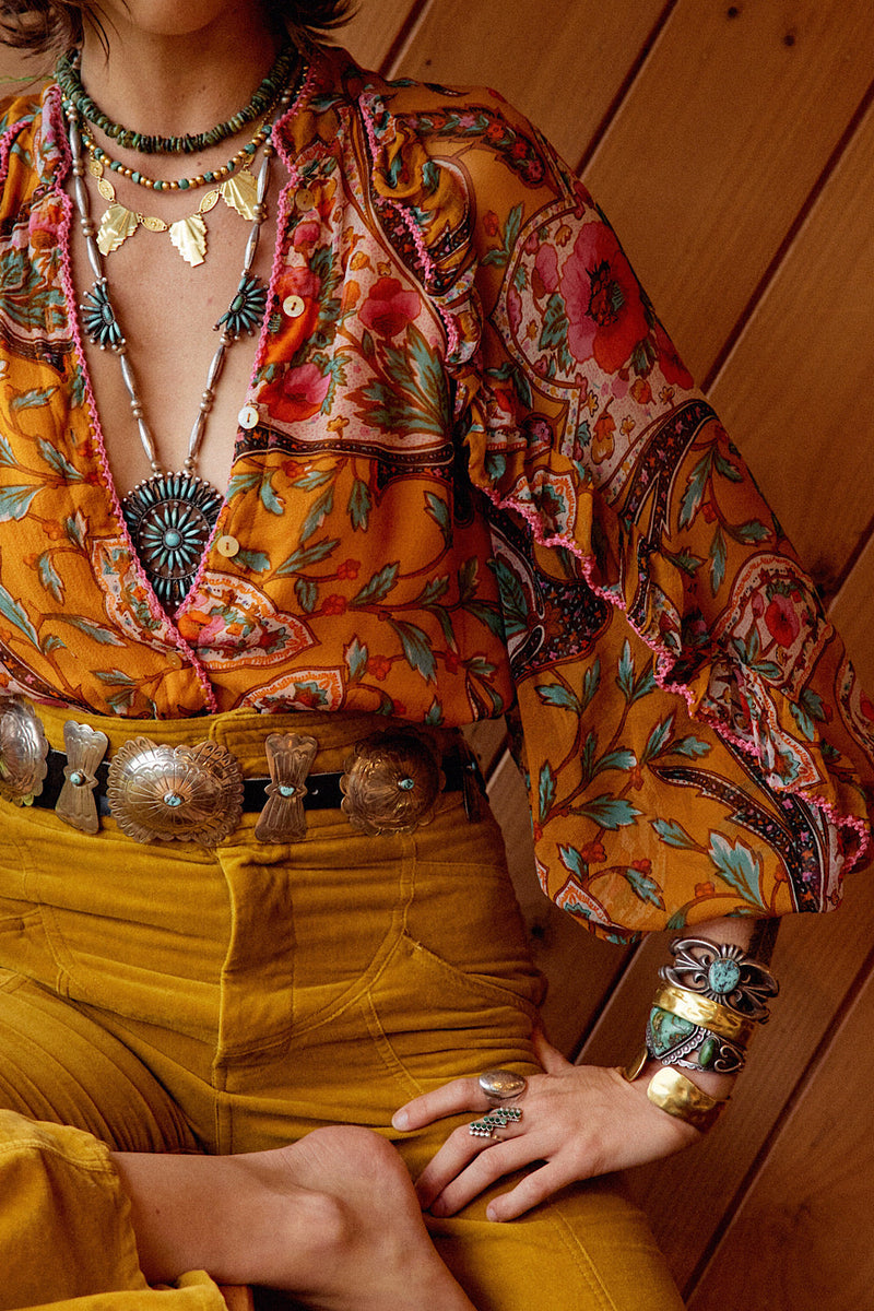 NEW A New Day For Love Silk Blouse - Chasing Unicorns