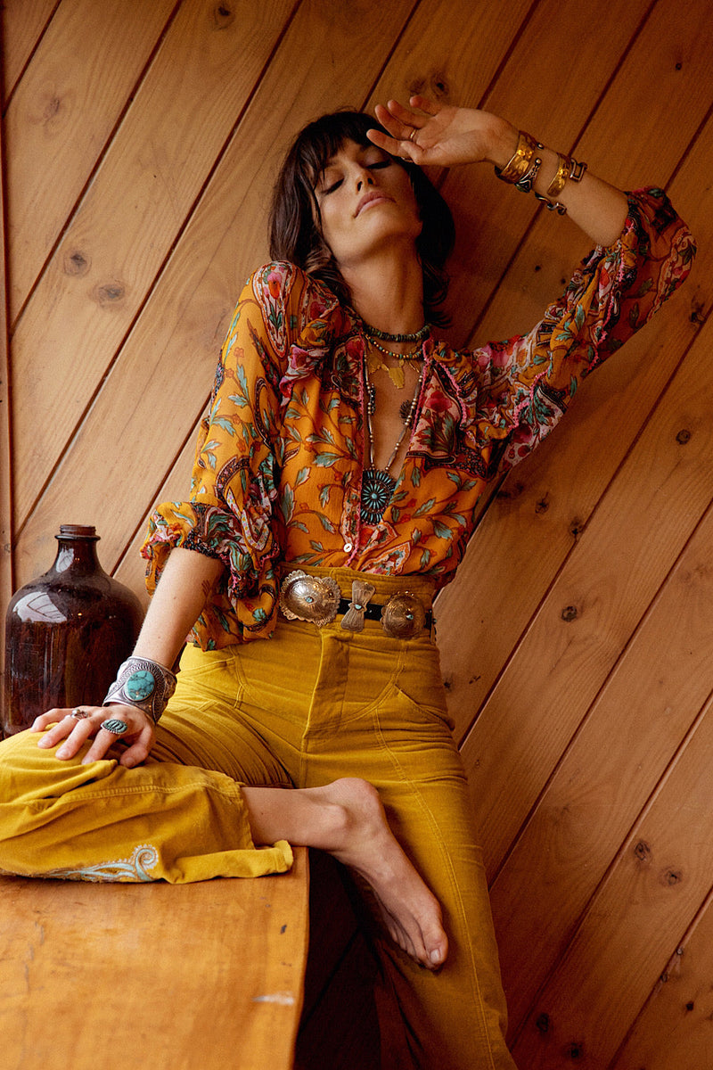 NEW A New Day For Love Silk Blouse - Chasing Unicorns