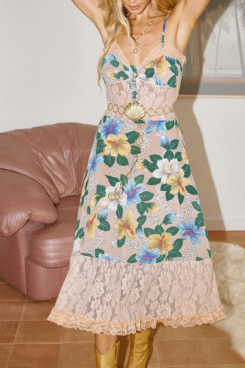 NEW Cotton + Lace Midi Dress - Chasing Unicorns