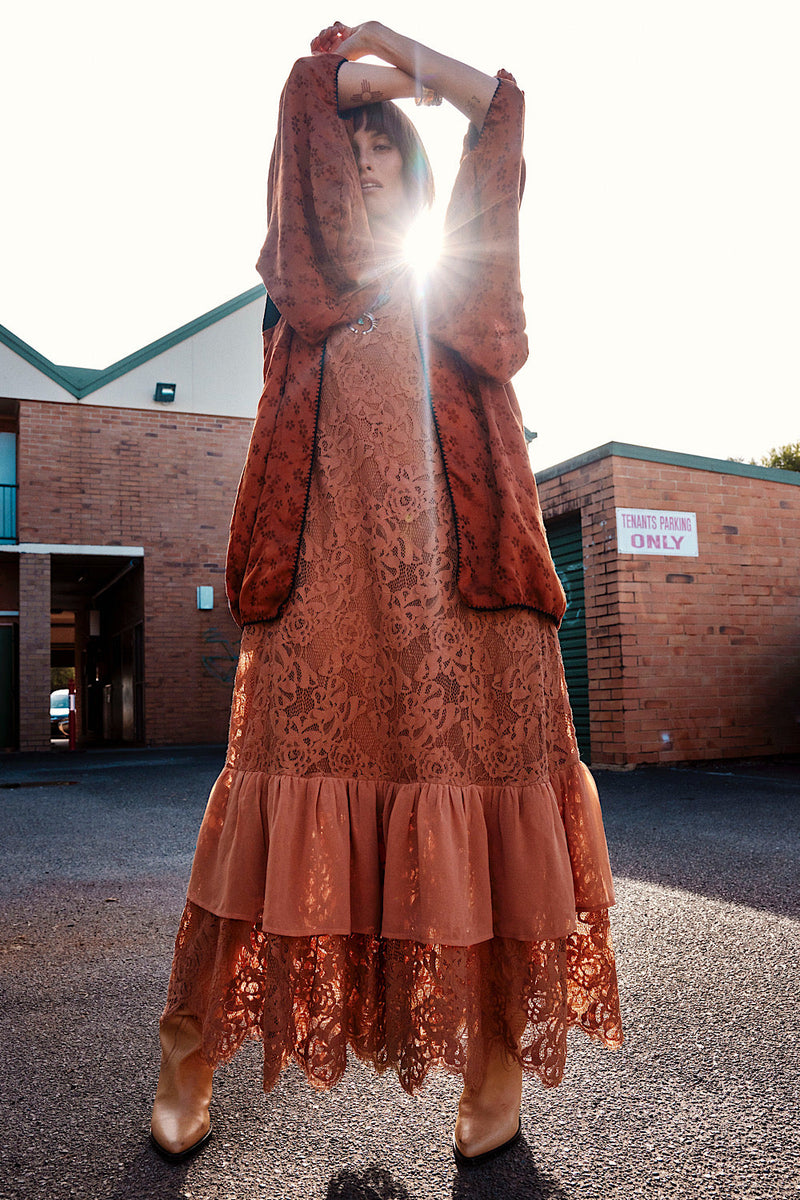 NEW Jungle Fever Silk Satin Kimono - Chasing Unicorns