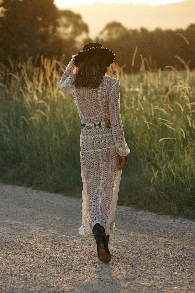 NEW Lace Embroidered Maxi Dress - Chasing Unicorns