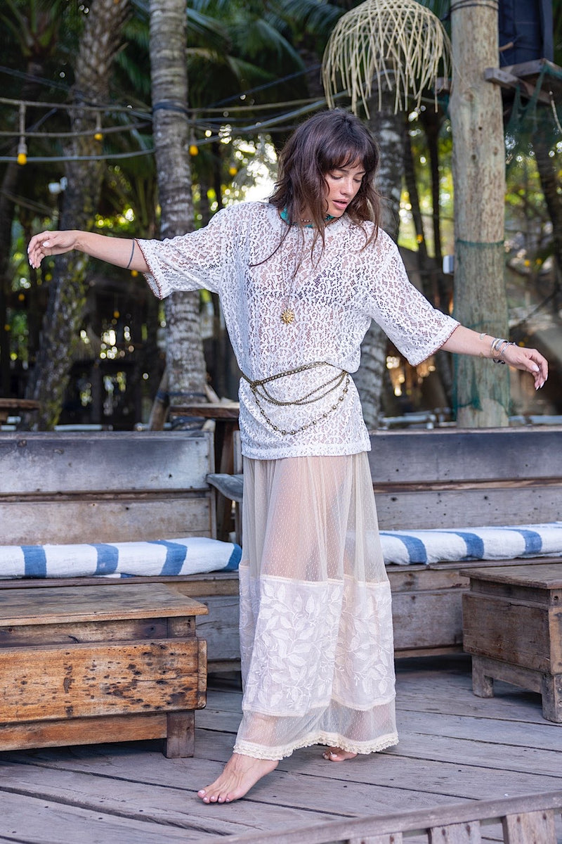 Only You Lace T-Shirt - Chasing Unicorns