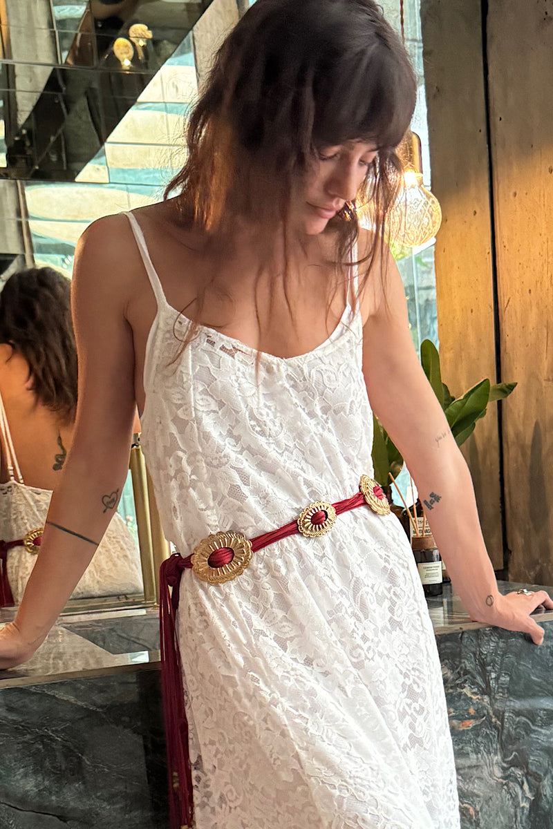Read Leatger + Hand Cast Concho Belt - Chasing Unicorns
