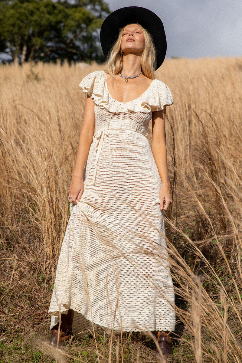 Rosalita Crochet Maxi Dress - Chasing Unicorns