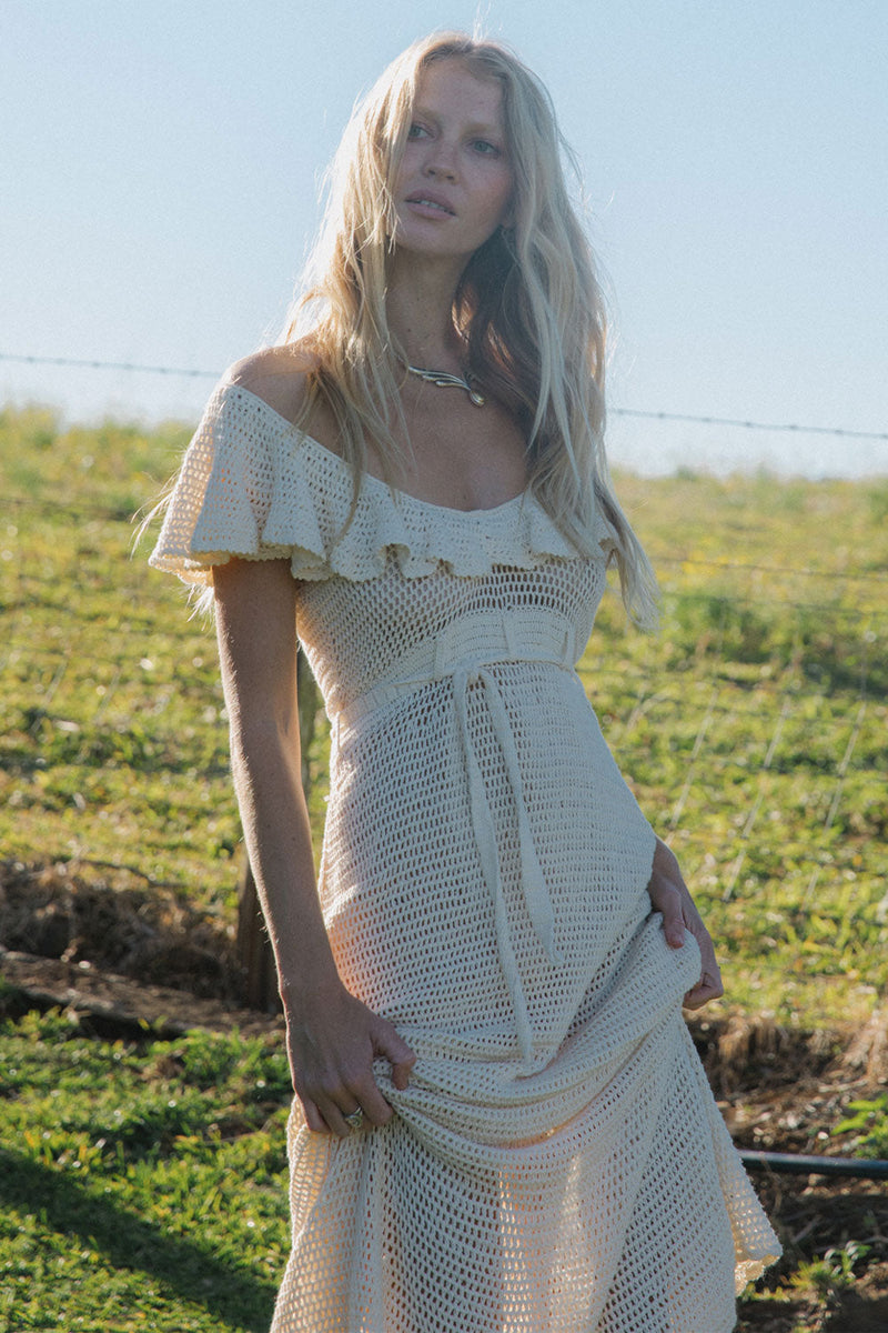 Rosalita Crochet Maxi Dress - Chasing Unicorns