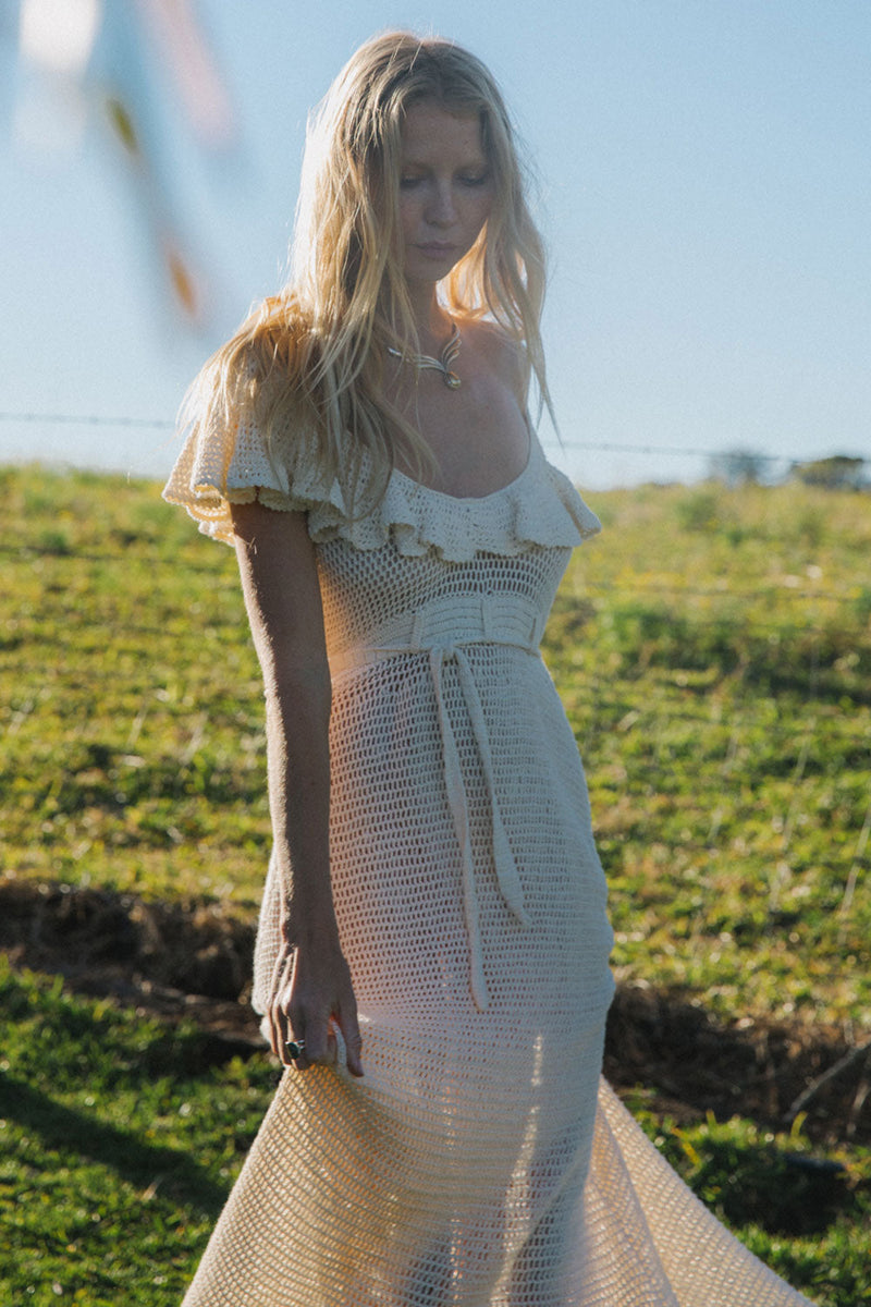 Rosalita Crochet Maxi Dress - Chasing Unicorns