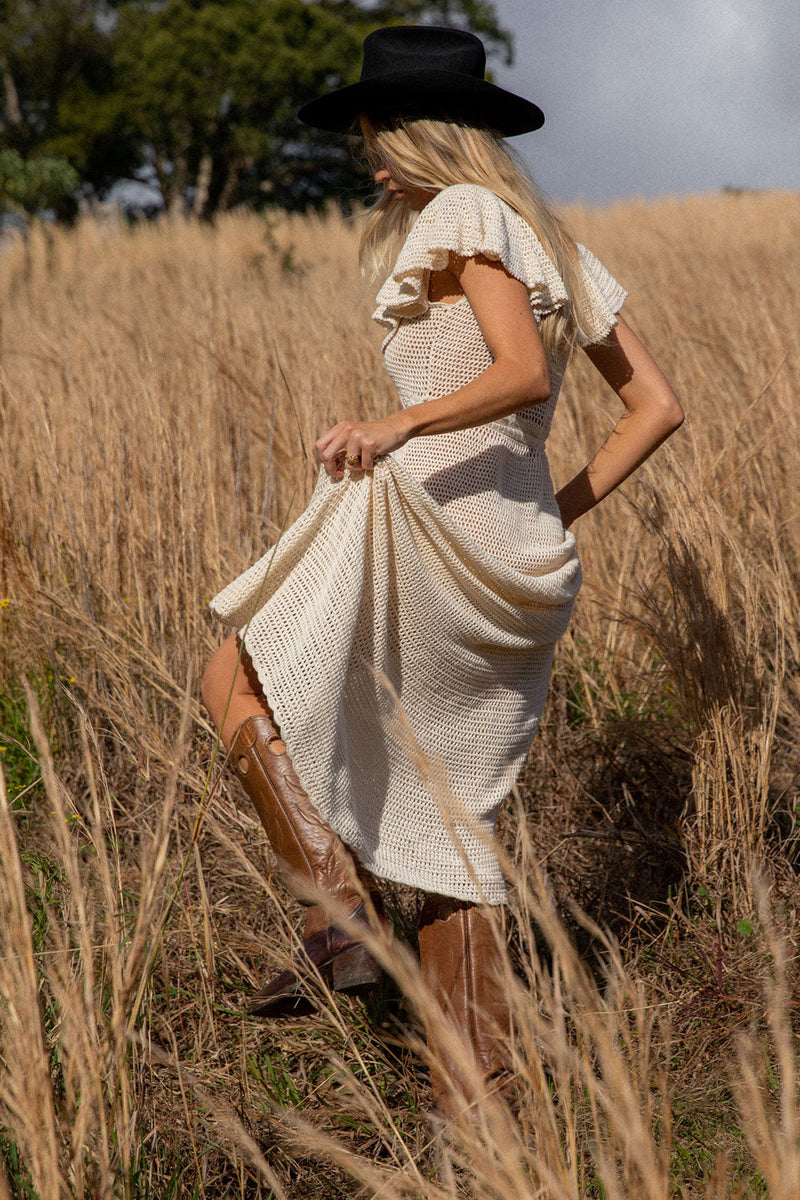 Rosalita Crochet Maxi Dress - Chasing Unicorns