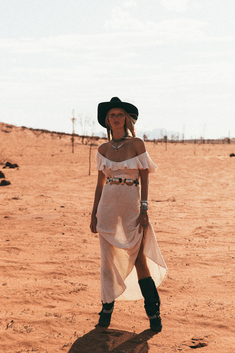 Rosalita Crochet Maxi Dress - Chasing Unicorns