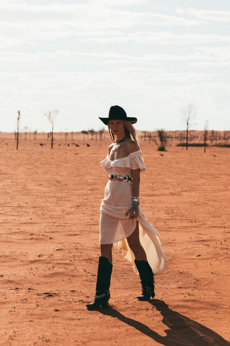 Rosalita Crochet Maxi Dress - Chasing Unicorns