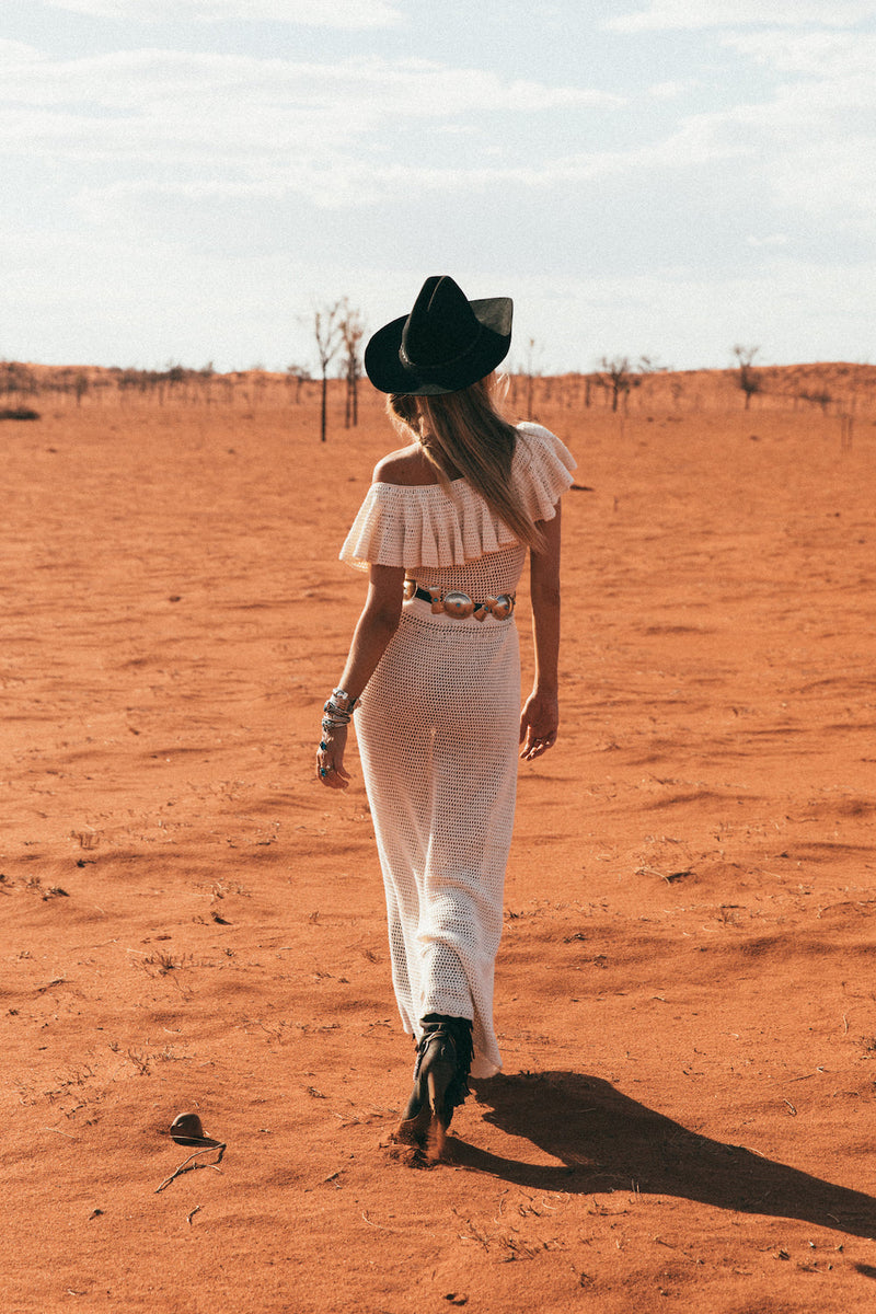 Rosalita Crochet Maxi Dress - Chasing Unicorns