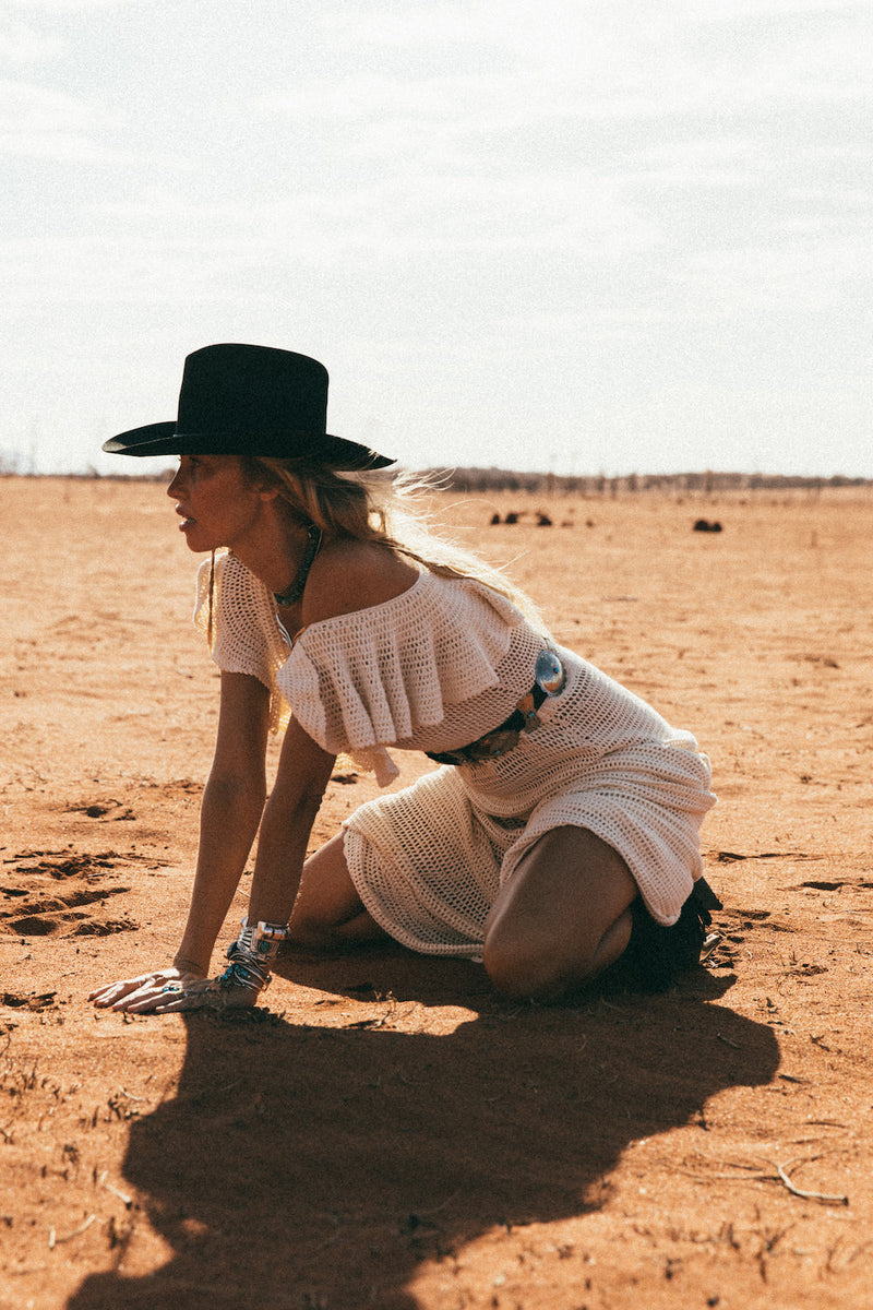 Rosalita Crochet Maxi Dress - Chasing Unicorns