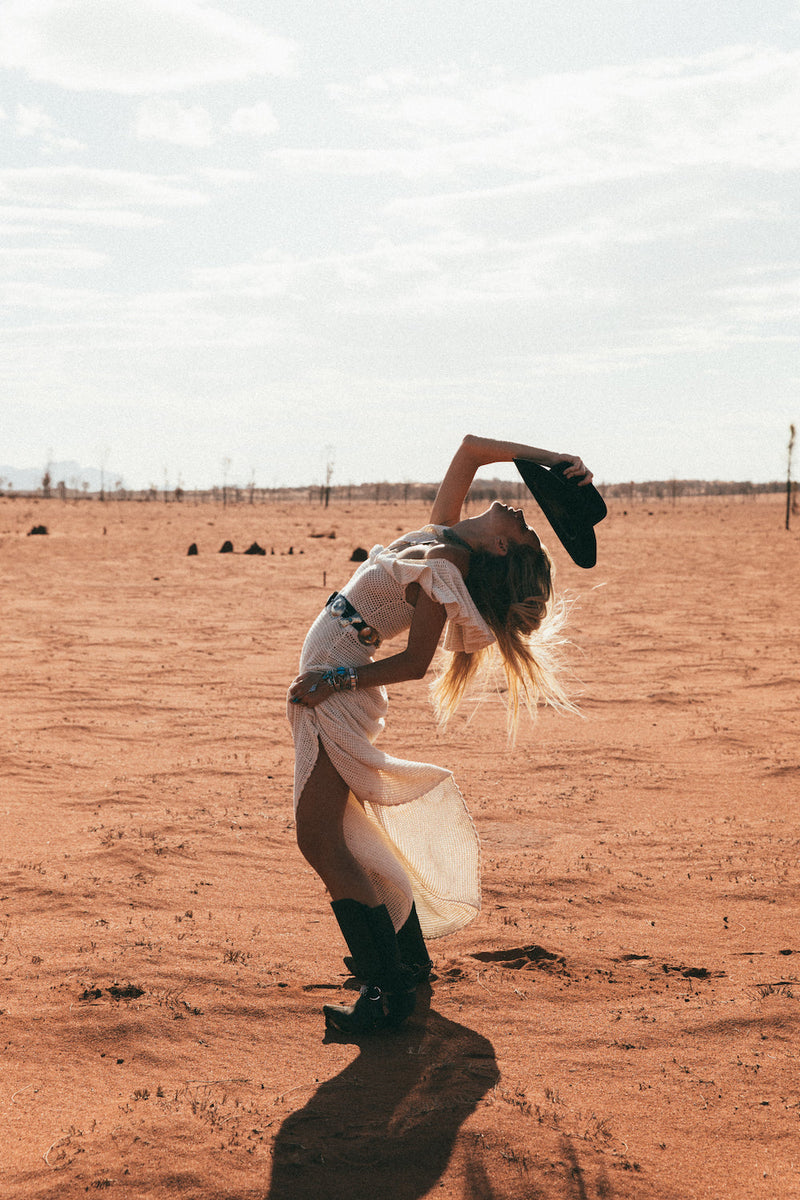 Rosalita Crochet Maxi Dress - Chasing Unicorns